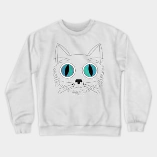 Big Eyed Cat V7 Crewneck Sweatshirt